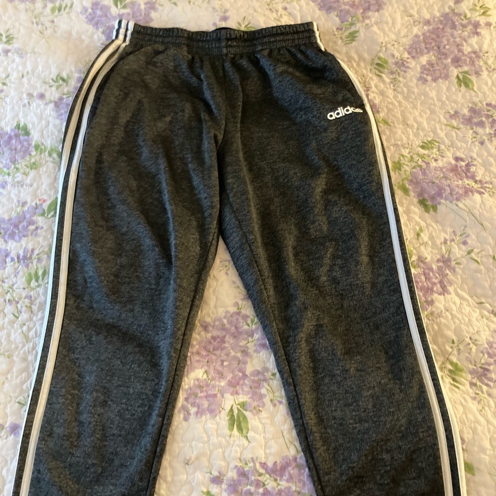 Grey adidas sweatpants